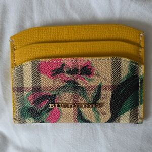 Burberry Yellow Floral Card Holder